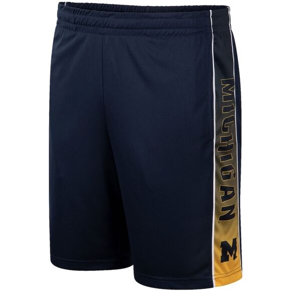 Men's Colosseum Navy Michigan Wolverines Lazarus Shorts Yellow 3XL NWT - Picture 2 of 15